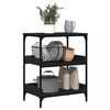 vidaXL Kitchen Trolley Black 60x41x80.5 cm Engineered Wood