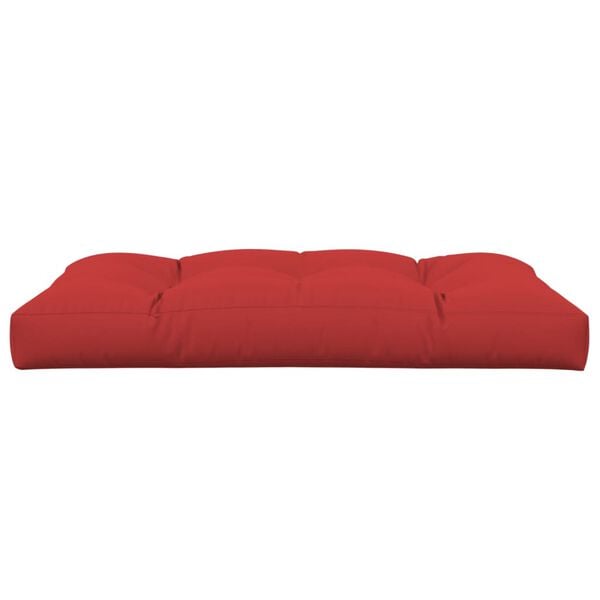 vidaXL Pallet Cushion Red 120x80x12 cm Fabric