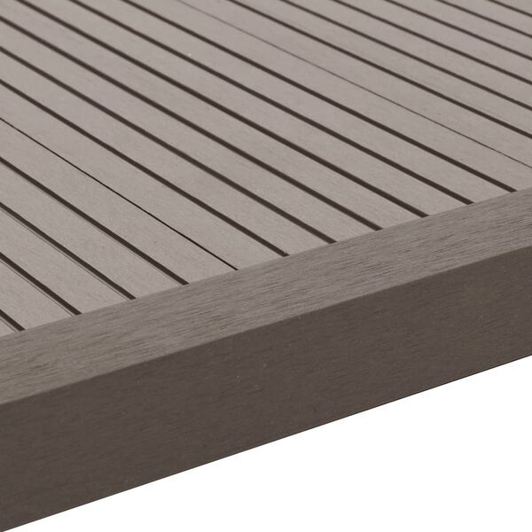 vidaXL 5 pcs Decking Angle Trims WPC 170 cm Dark Brown