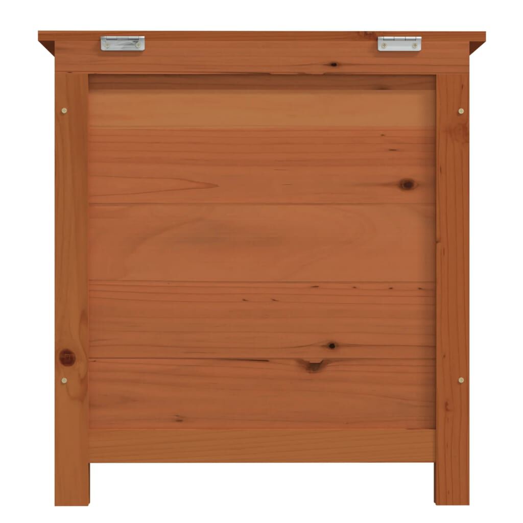 vidaXL Outdoor Cushion Box Brown 50x50x56 cm Solid Wood Fir