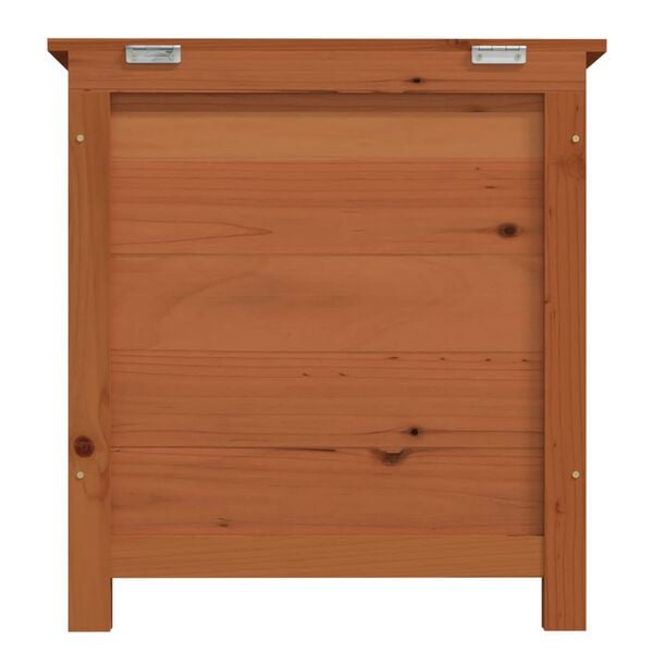 vidaXL Outdoor Cushion Box Brown 50x50x56 cm Solid Wood Fir