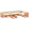 vidaXL 8 Piece Garden Sofa Set Wax Brown Solid Wood Pine