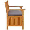 vidaXL Garden Storage Bench 120 cm Solid Acacia Wood