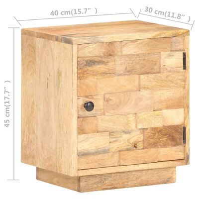 vidaXL Bedside Cabinet 40x30x45 cm Solid Mango Wood