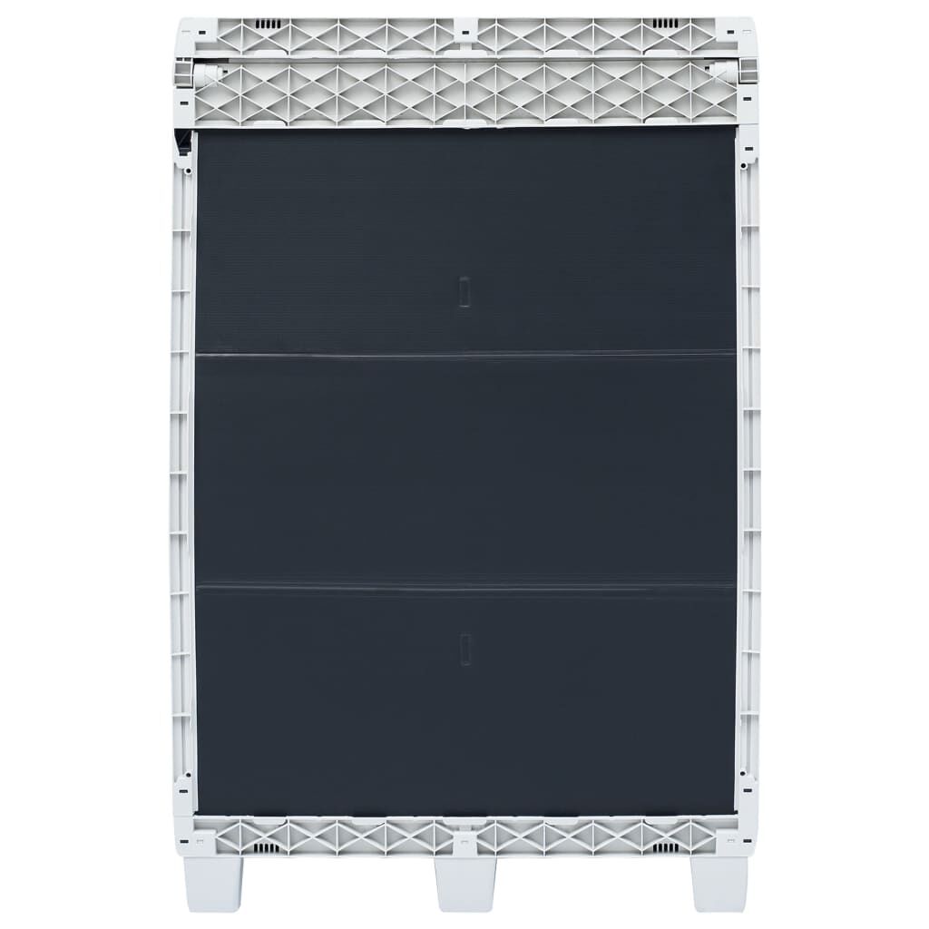 vidaXL Garden Dustbin with 3 Bags Dark Grey 65x38x102 cm