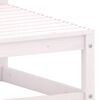 vidaXL Garden Footstools with Cushions 2 pcs White Solid Pinewood
