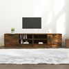 vidaXL TV Cabinets 2 pcs Smoked Oak 80x35x36.5 cm Engineered Wood