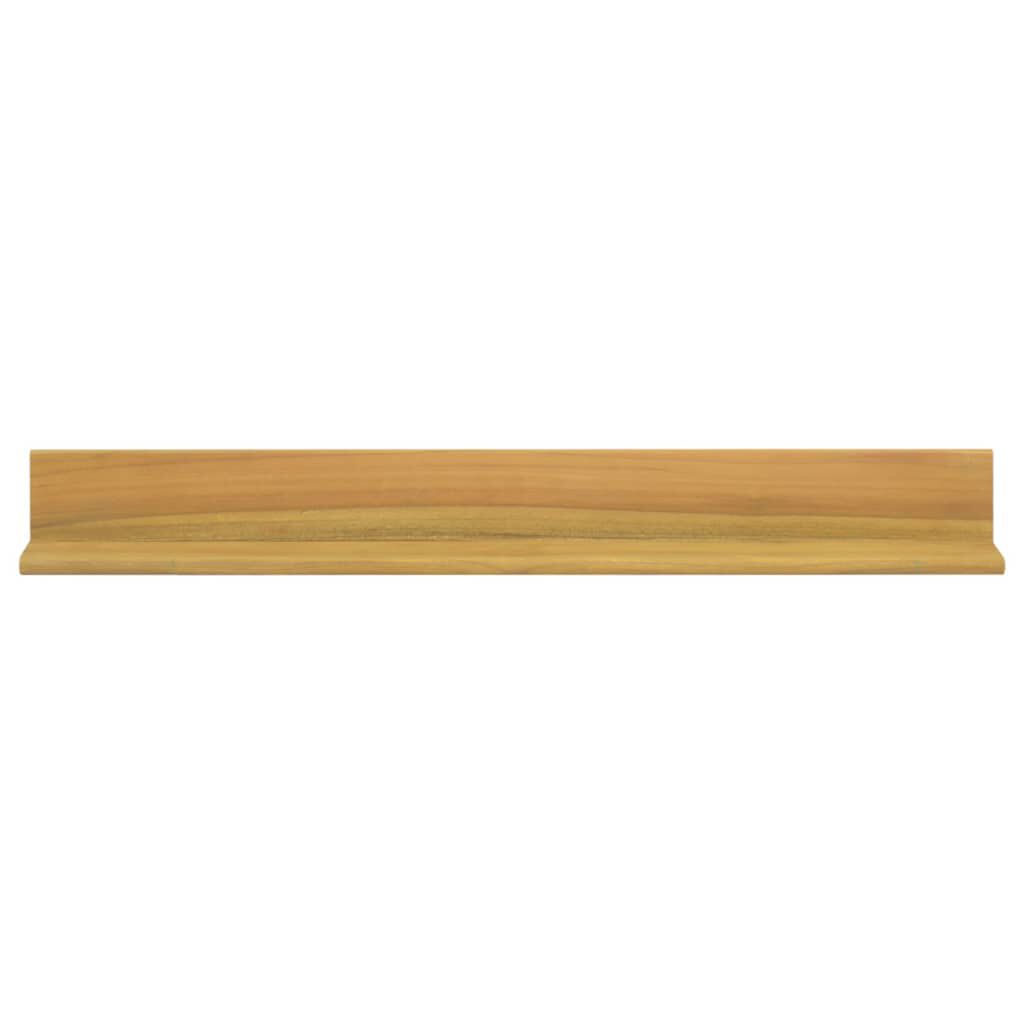 vidaXL Wall Shelves 2 pcs 90x10x10 cm Solid Wood Teak