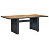 vidaXL Garden Table | Dark grey and brown