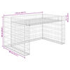 vidaXL Lawn Mower Garage with Raised Bed 110x80x60 cm Steel Wire