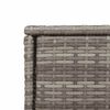 vidaXL Garden Storage Cabinet Grey 105x55x113 cm Poly Rattan