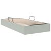vidaXL Storage Bed with Mattress Light Grey 100 x 190 cm Velvet