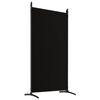 vidaXL 6-Panel Room Divider Black 520x180 cm Fabric