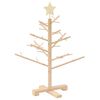 vidaXL Wooden Christmas Tree with Stand Natural 75 cm Solid pine wood