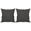 vidaXL 2-Seater Sofa with Pillows&Cushions Dark Grey 140 cm Microfibre Fabric
