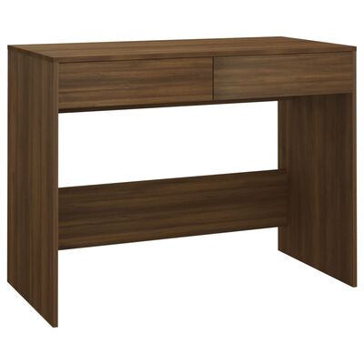 vidaXL Desk Brown Oak 101x50x76.5 cm Engineered Wood