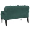 vidaXL Bench with Backrest Dark Green 119.5x64.5x75 cm Velvet