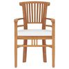 vidaXL 3 Piece Garden Dining Set Solid Wood Teak
