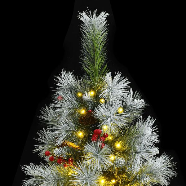 vidaXL Artificial Hinged Christmas Tree 300 LEDs 240 cm
