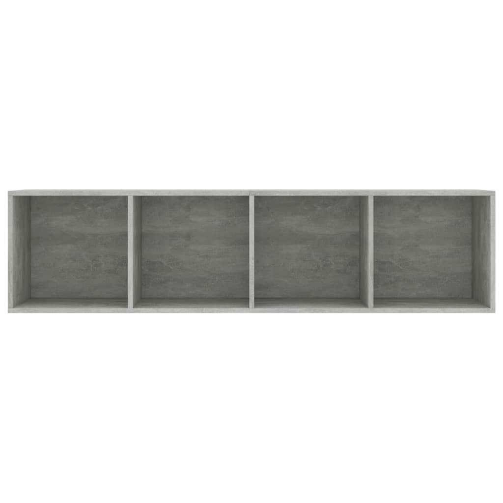 vidaXL Book Cabinet/TV Cabinet Concrete Grey 143x30x36 cm