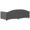 vidaXL Daybed with Trundle without Mattress Dark Grey 100x190 cm