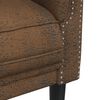 vidaXL 3 Piece Sofa Set Brown Velvet