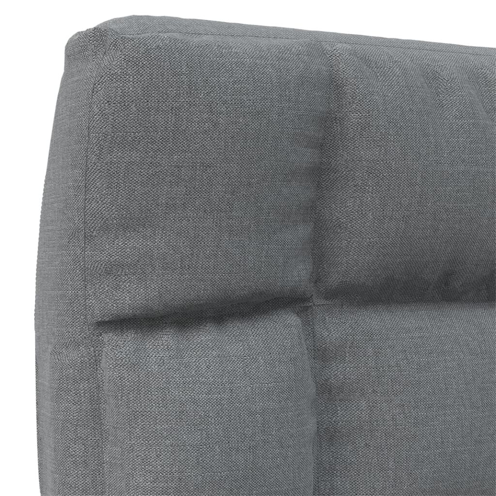 vidaXL Folding Floor Chair Light Grey Fabric
