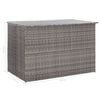 vidaXL Garden Storage Box Grey 150x100x100 cm Poly Rattan