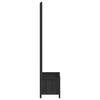 vidaXL Planter with Trellis Black Solid Wood Fir