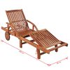 vidaXL Sun Lounger Solid Acacia Wood