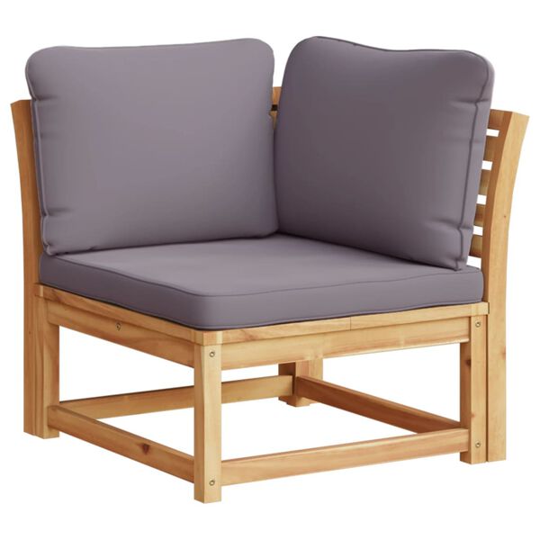 vidaXL 3 Piece Garden Lounge Set with Cushions Solid Wood Acacia