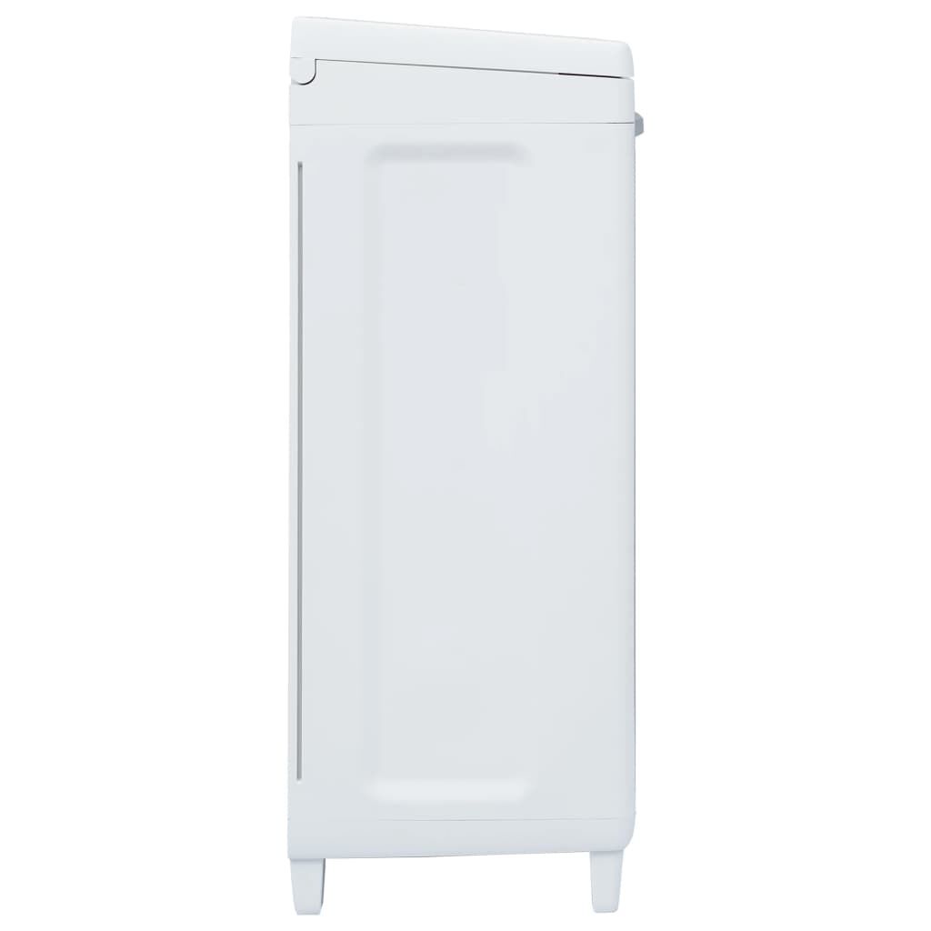 vidaXL Garden Dustbin with 3 Bags Light Grey 65x38x102 cm