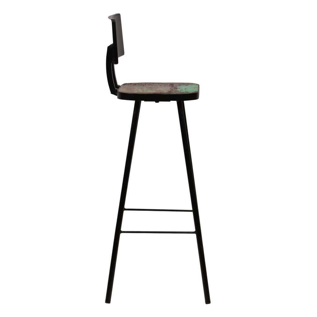 vidaXL Bar Set 3 Piece Solid Reclaimed Wood Multicolour
