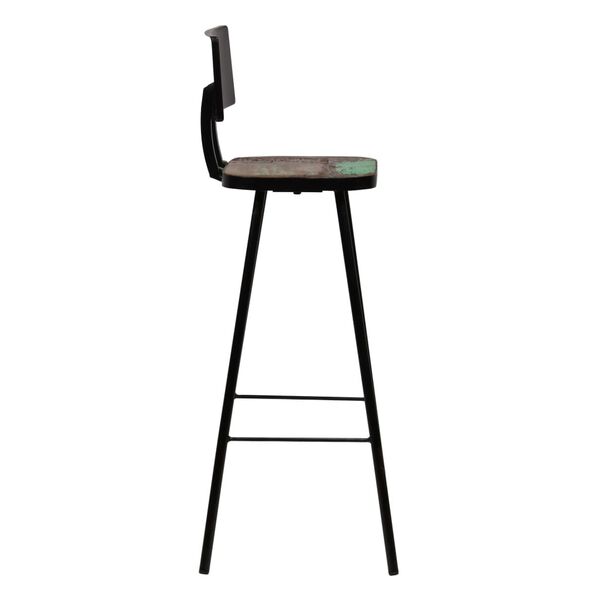 vidaXL Bar Set 3 Piece Solid Reclaimed Wood Multicolour