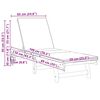 vidaXL Sun Lounger 2 pcs Brown 63 x 199 x 85cm Solid Acacia wood