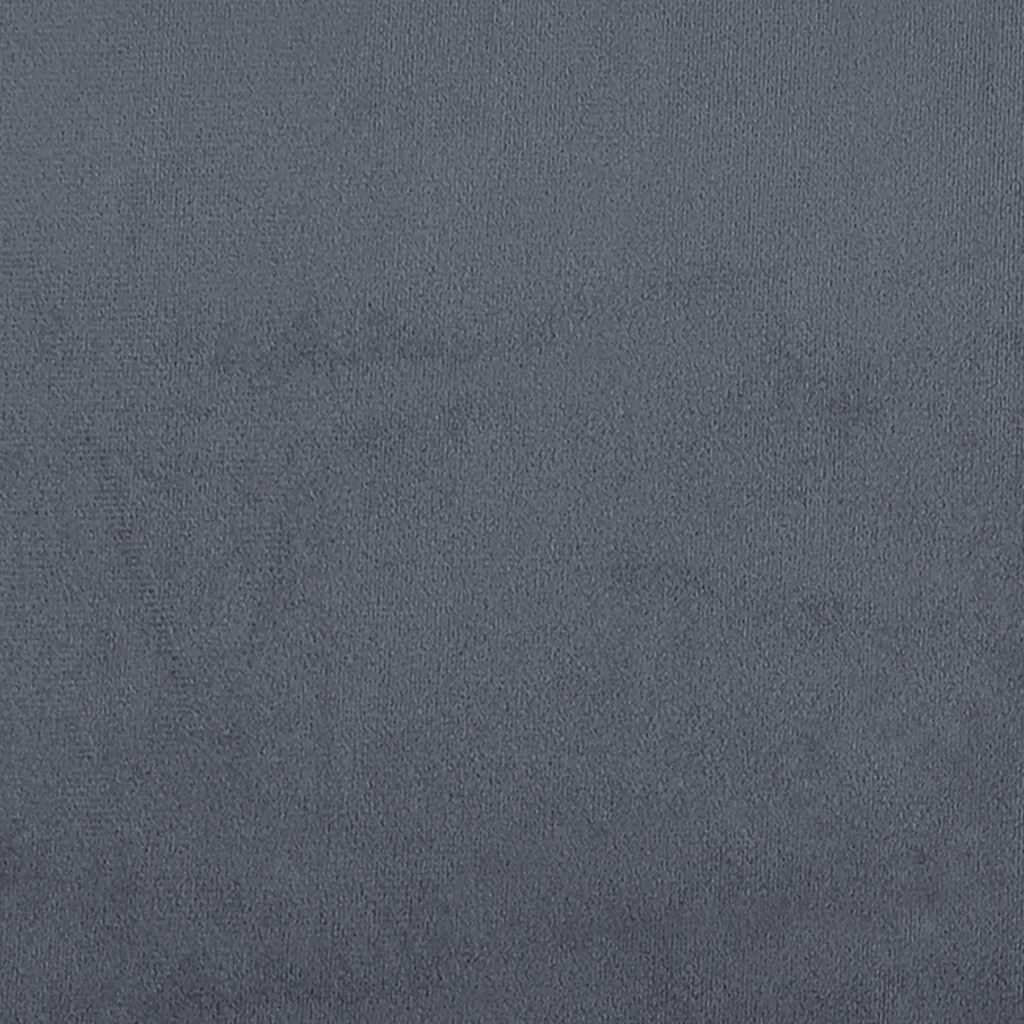 vidaXL Bed Frame without Mattress Dark Grey Twin Velvet