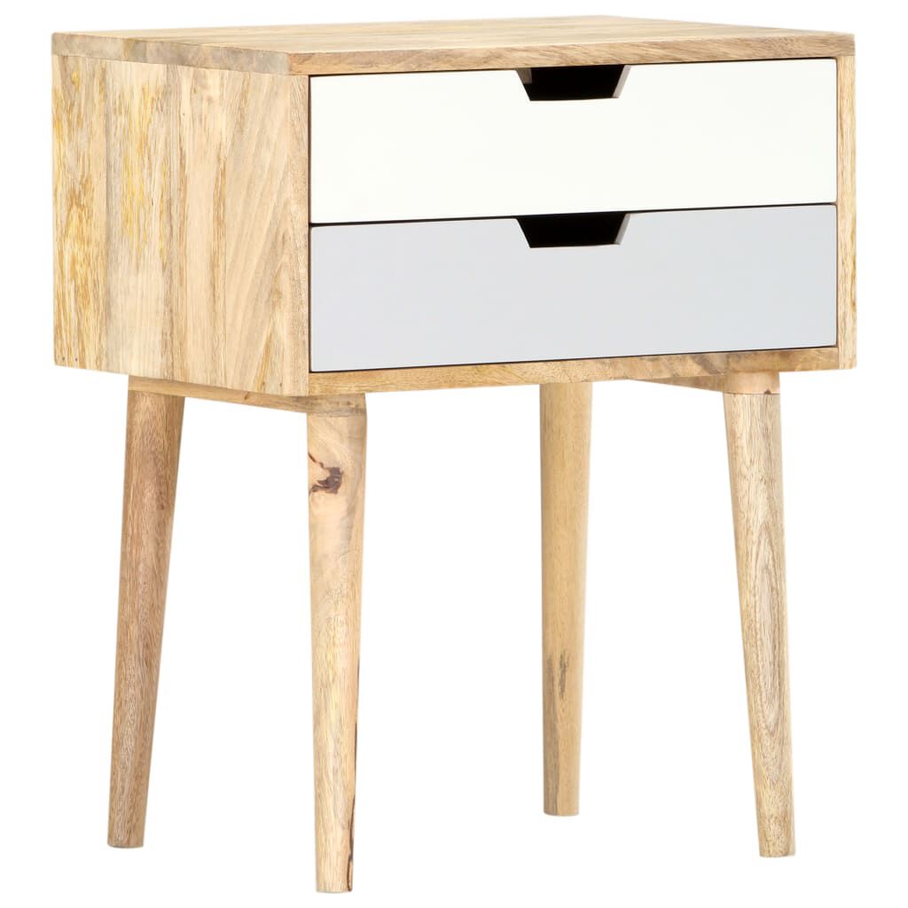 vidaXL Bedside Cabinet 47x35x59 cm Solid Mango Wood