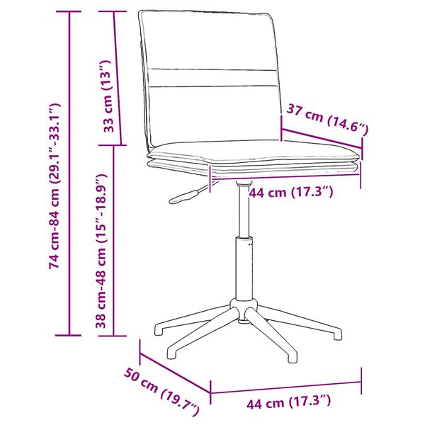 vidaXL Dining Chair Black Velvet