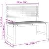 vidaXL Garden Bench Brown 100 x 50 x 91cm Solid Acacia wood