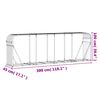 vidaXL Log Holder Wood Look 300x45x100 cm Galvanised Steel
