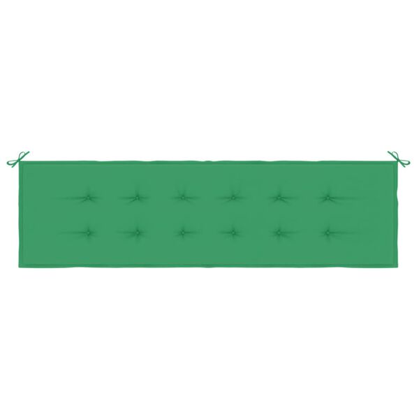 vidaXL Garden Bench Cushion Green 180x50x3 cm Oxford Fabric