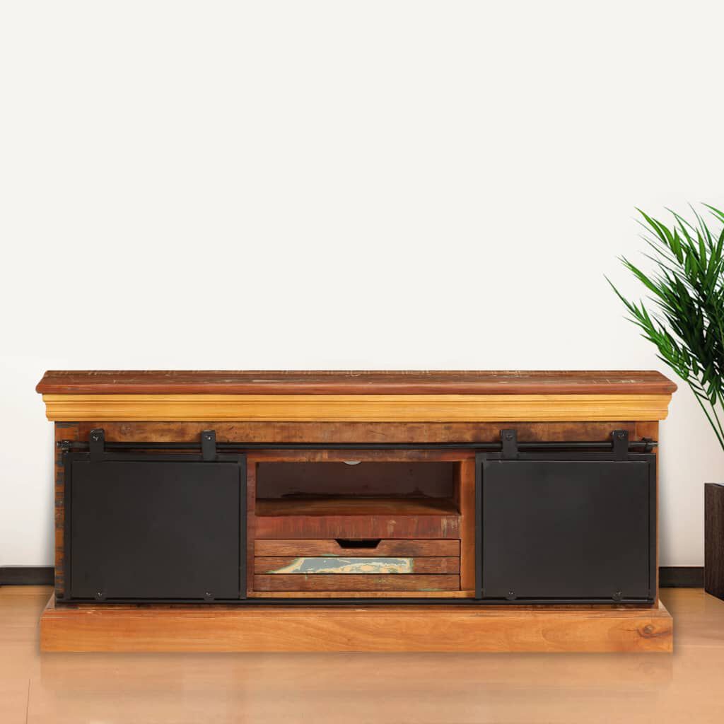vidaXL TV Cabinet 110x30x45 cm Solid Reclaimed Wood