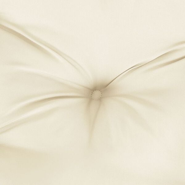 vidaXL Garden Lowback Chair Cushions 2 pcs Cream 100x50x7 cm Fabric