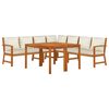 vidaXL 7 Piece Garden Dining Set with Cushions Solid Wood Acacia