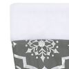 vidaXL Luxury Christmas Tree Skirt with Sock Grey 90 cm Fabric