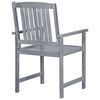 vidaXL Garden Chairs with Cushions 6 pcs Solid Acacia Wood Grey