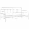 vidaXL Daybed Frame White 100 x 200 cm Powder-Coated Steel