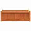 vidaXL Garden Planter Wax Brown 90x31x31 cm Solid Wood Pine