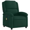 vidaXL Electric Massage Recliner Chair Dark Green Velvet