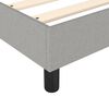 vidaXL Box Spring Bed Frame Light Grey King Fabric (US Only)